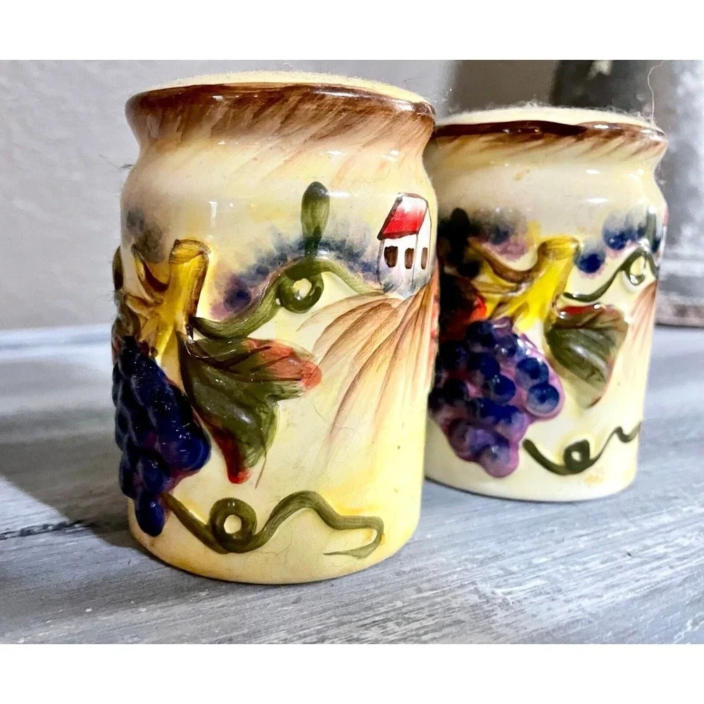 Vintage Salt and Pepper Shakers Ceramic Decorative
